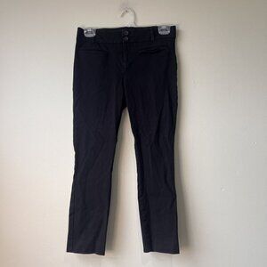 Anthropologie The Essential Slim Womens Black Pants Size 2